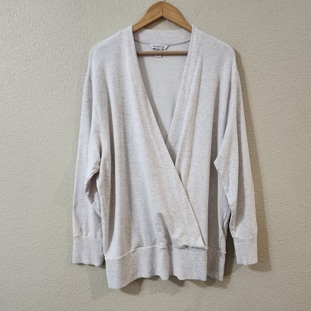 Athleta Purana V-Neck Wrap Sweatshirt